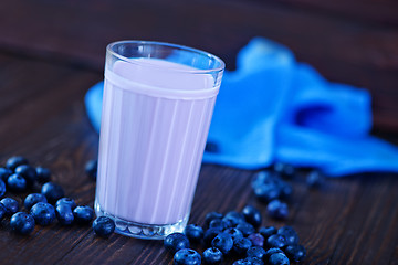 Image showing blueberry yogurt