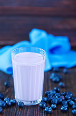 Image showing blueberry yogurt