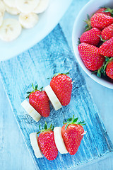 Image showing strawberry with banana