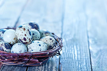 Image showing quail eggs