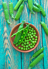 Image showing green peas