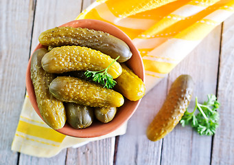 Image showing pickled cucumber