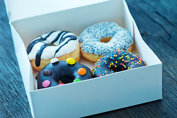 Image showing donuts in white box