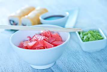 Image showing sushi