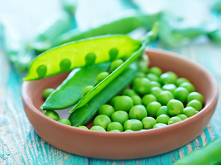 Image showing green peas