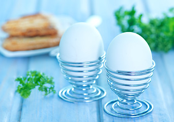 Image showing boiled eggs