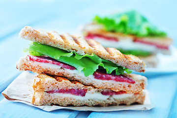 Image showing sandwiches