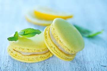 Image showing lemon macaroons