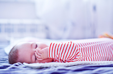 Image showing newborn girl