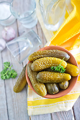 Image showing pickled cucumber