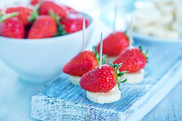 Image showing strawberry with banana