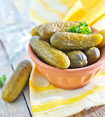 Image showing pickled cucumber