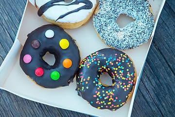 Image showing donuts in white box