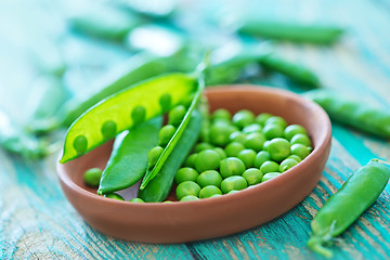 Image showing green peas