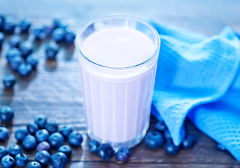 Image showing blueberry yogurt