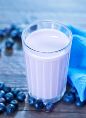 Image showing blueberry yogurt