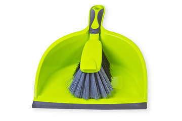 Image showing Broom with dustpan