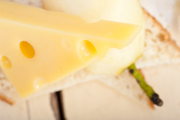 Image showing fresh pears and cheese