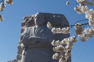 Image showing Martin Luther King and the flowers
