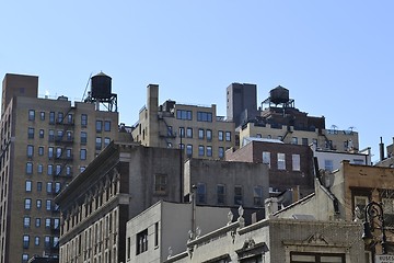 Image showing Water towers against the sky