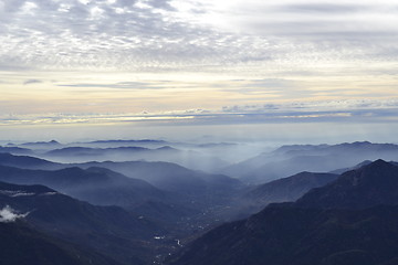 Image showing Misty valley