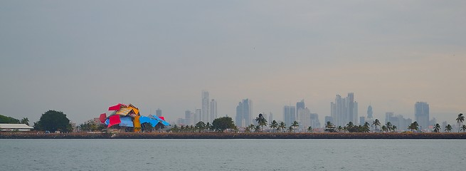 Image showing Panama City\'s Skyline from a ship