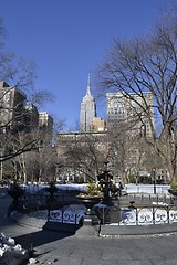 Image showing Empire State Building from the Madison Square Park