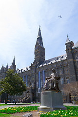 Image showing John Carroll statue by Georgetown University