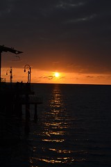 Image showing Sunset at Venice Beach