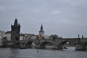 Image showing From a boat in the Vltava