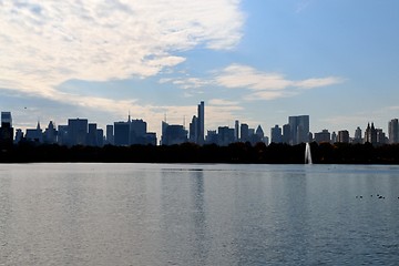 Image showing Midtown from Central Park