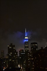 Image showing Night in midtown Manhattan