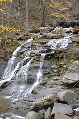 Image showing Autumn waterfall