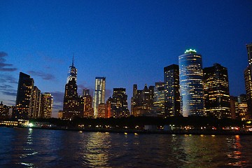 Image showing Lights at the Financial district