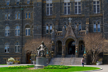 Image showing John Carrol in front of Georgetown University