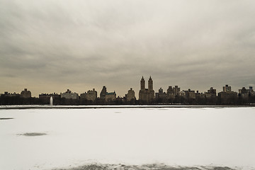 Image showing Jaqueline Kenedy Onassis Reservoir frozen