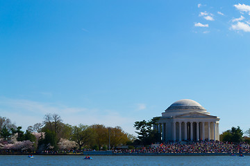 Image showing Thomas Jefferson Memorial with people