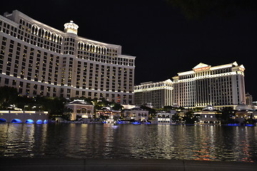 Image showing Bellagio and Caesar Hotels