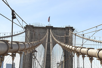 Image showing Arches of the Brooklyn bridge