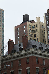 Image showing Water tower under the rain