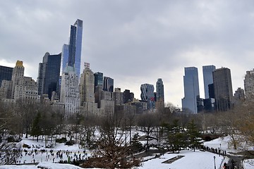 Image showing Winter on the south of Central Park