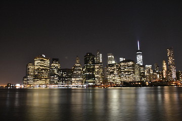 Image showing NYC financial district from Brooklyn