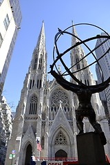 Image showing Atlas and St. Patrick from the left