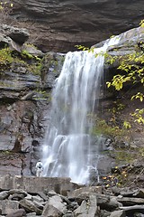 Image showing Observing the waterfall