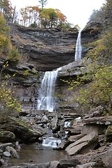 Image showing Water falling from the height