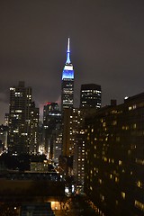 Image showing Empire State Building at night