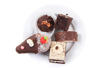 Image showing sweet chocolate desserts