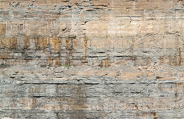 Image showing layered rock face