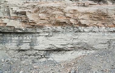 Image showing layered rock face