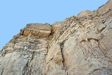Image showing layered rock face